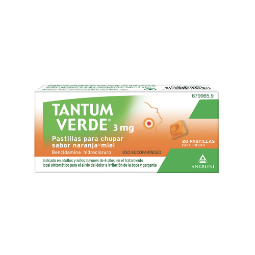 TANTUM VERDE 3 mg Pastillas Naranja Miel
