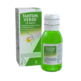 TANTUM VERDE 1,5 mg/ml solución para gargarismos y enjuague bucal